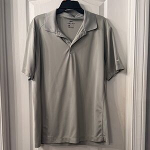 Nike Dri-FIT Men’s Light Gray Short Sleeve Polo